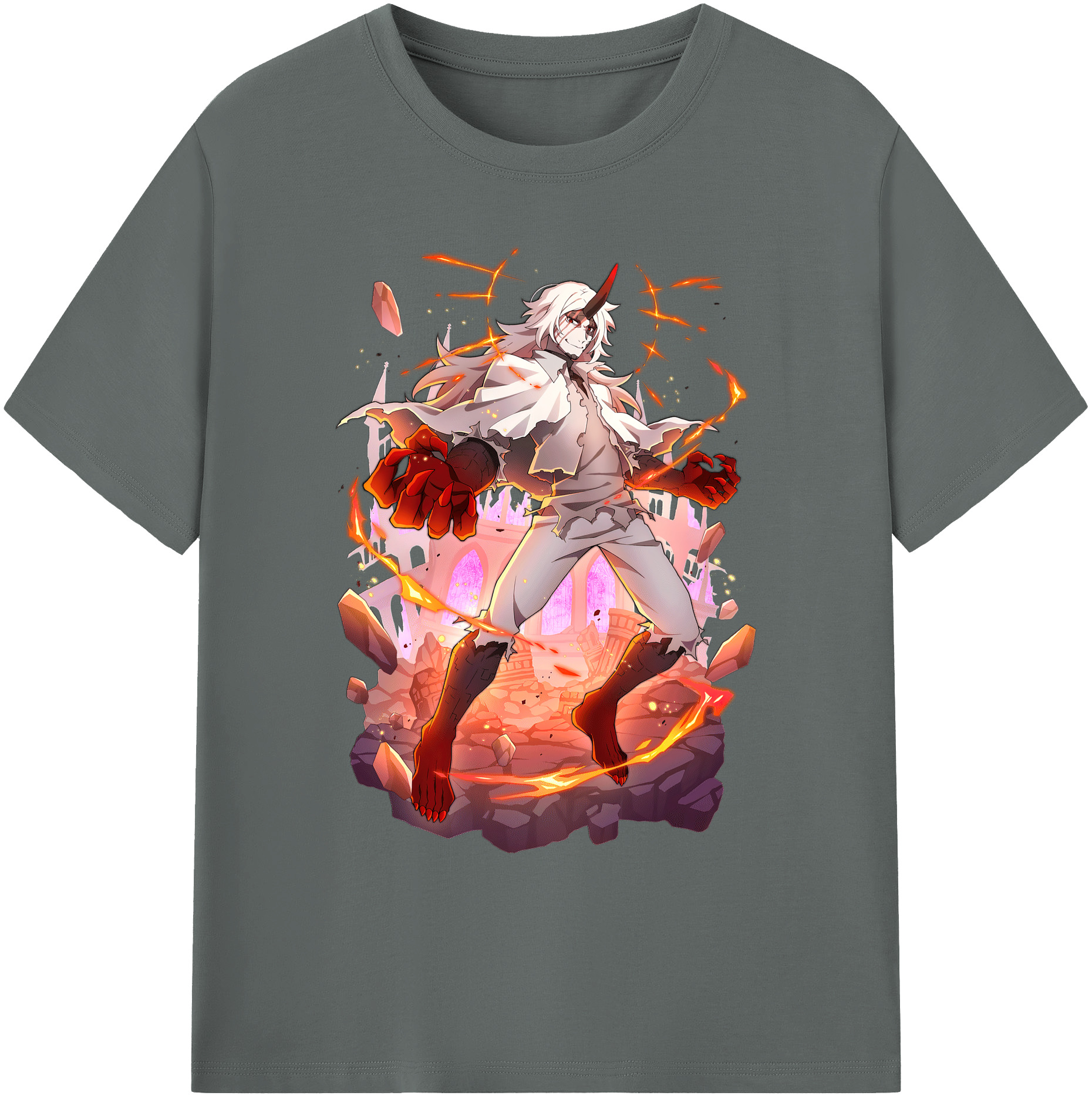 （画像用） 文豪ストレイドッグス Bungo Stray Dogs 綿100％ メンズ半袖Tシャツ｜肌触りやわらか＆通気性